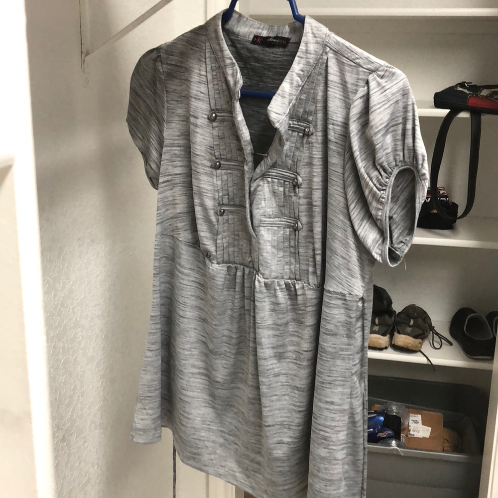 Gray blouse